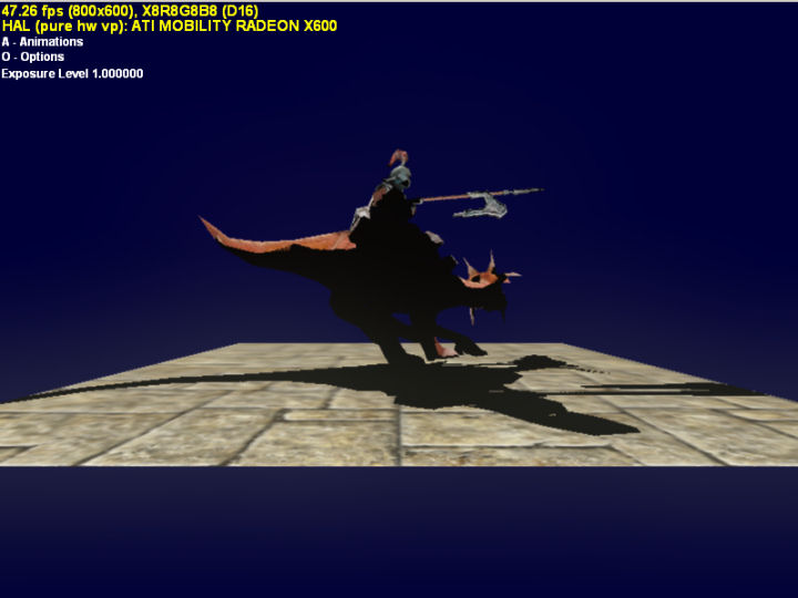 Creature with a rider in HDR