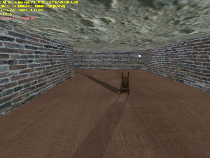 Quake II model in room with shadow volumes